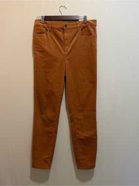LOFT Women's Corduroy Pants in Rust Orange